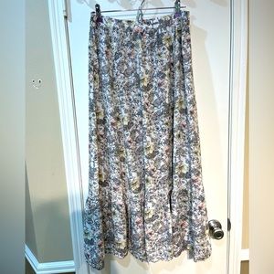 Mango Floral Maxi Skirt Size Small